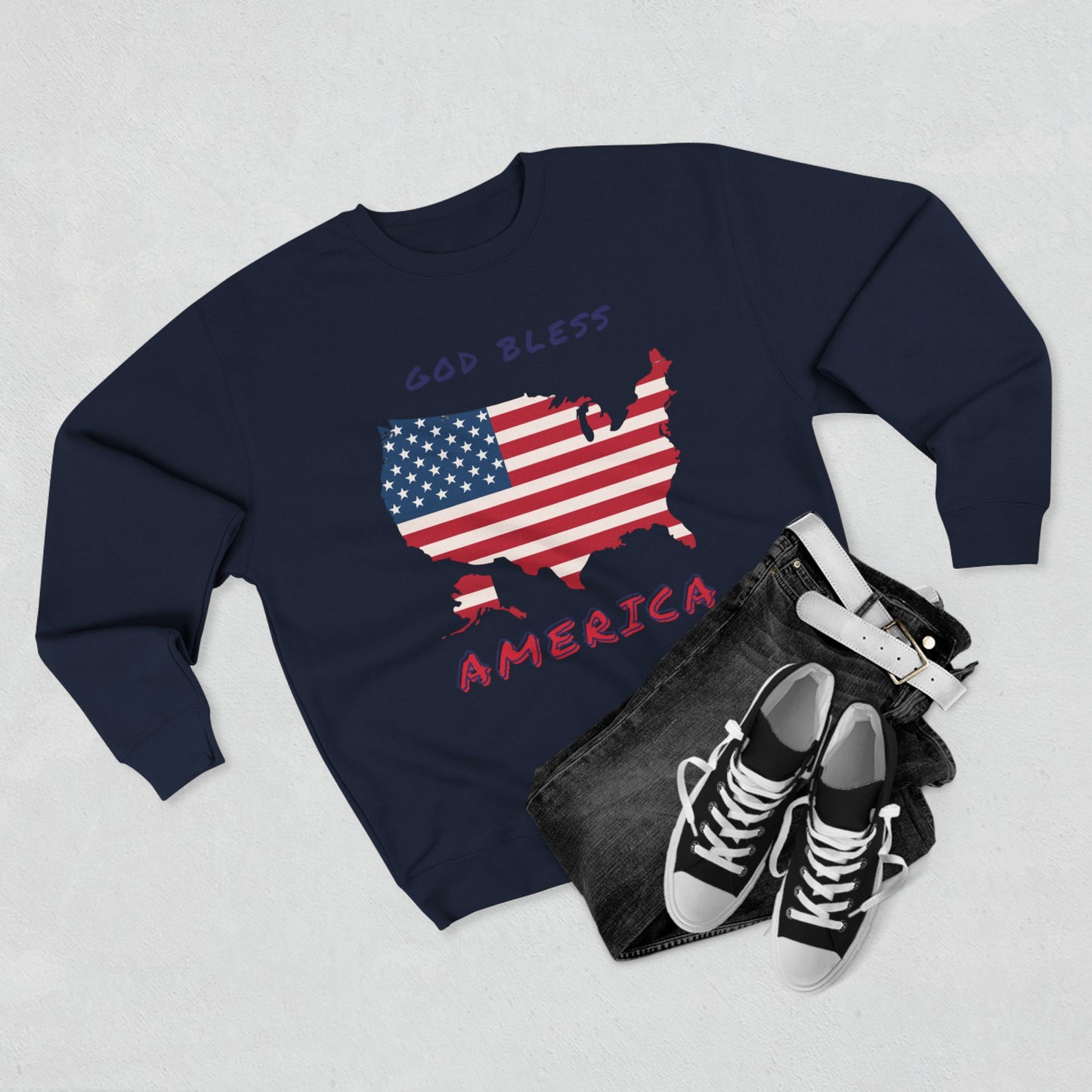 God Bless America Crewneck Sweatshirt