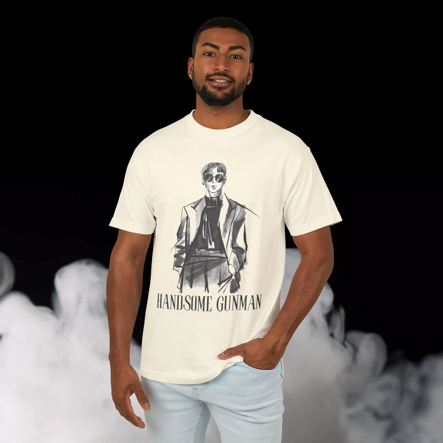 Handsome Gunman Graphic T-Shirt